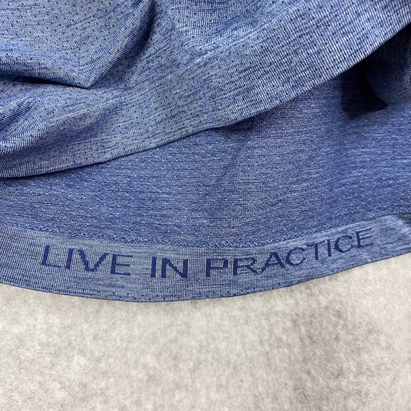 Lululemon Shirt Mens S Midnight Shadow Tempest Blue Metal Vent Tech Polo - Picture 6 of 7